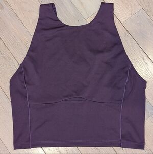 North Face Purple Cropped Tank Top - Size L